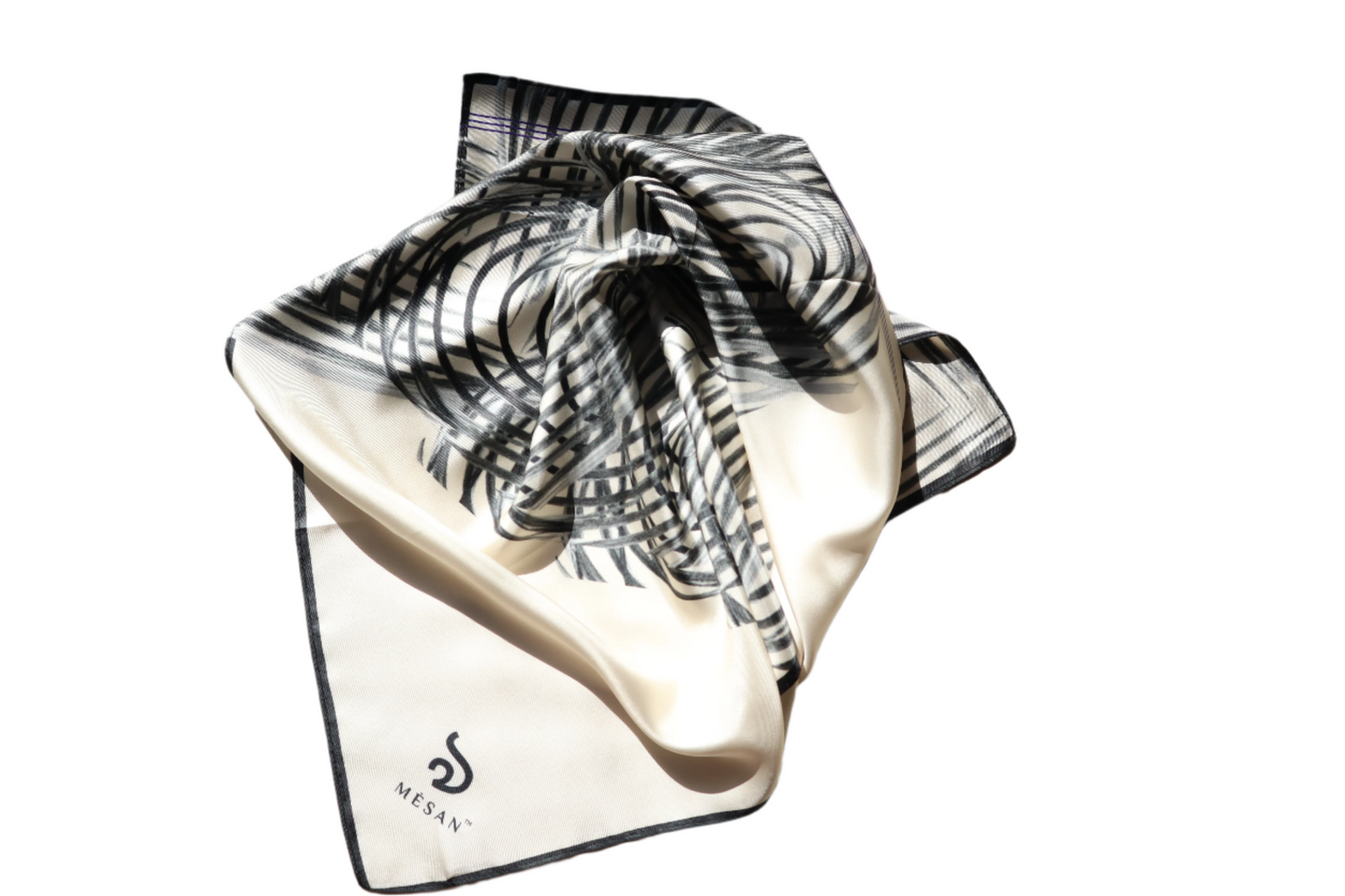 Mèsan Heartbeat Mulberry Silk Scarf