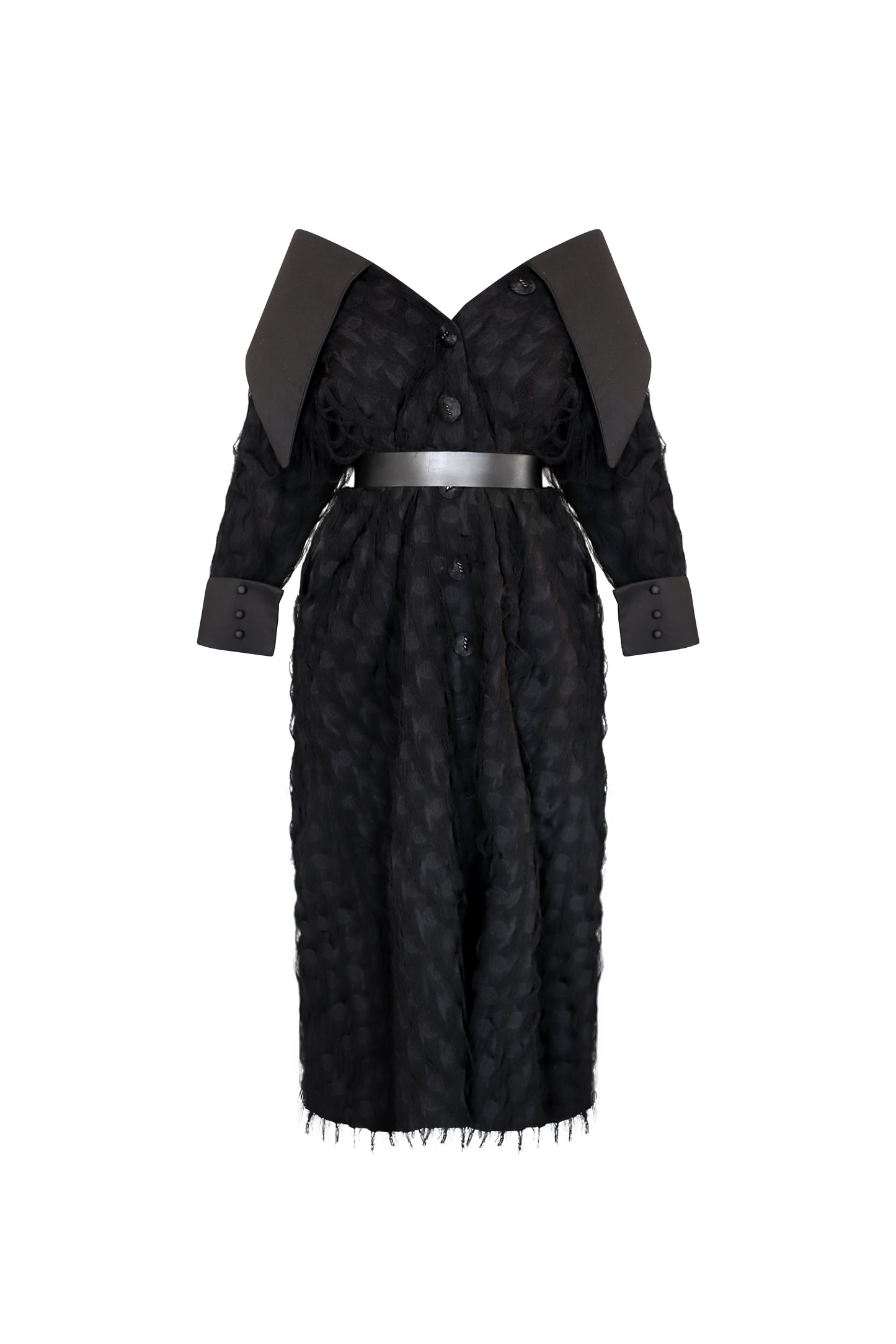 Black Seashell Coat