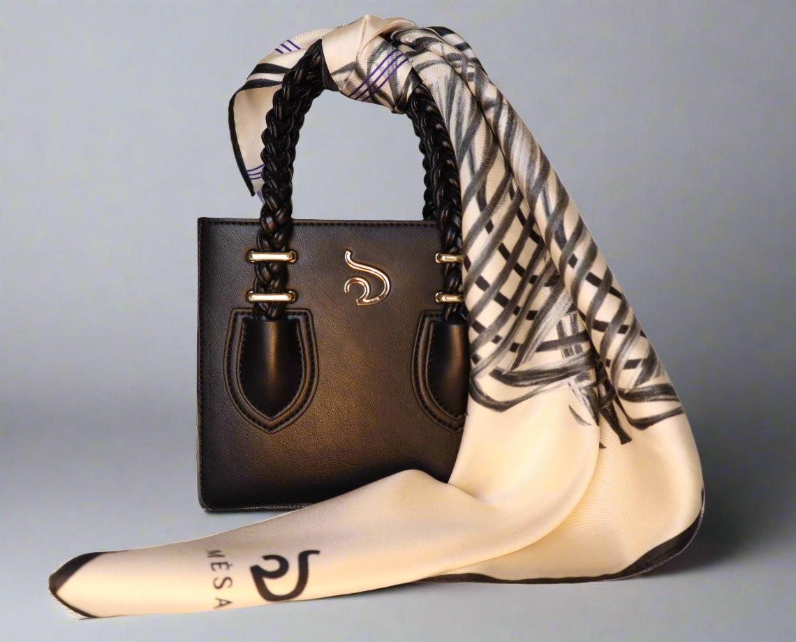 Mèsan Heartbeat Mulberry Silk Scarf