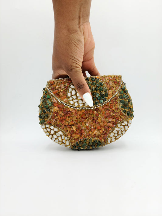 Ita Stoned Brown Purse