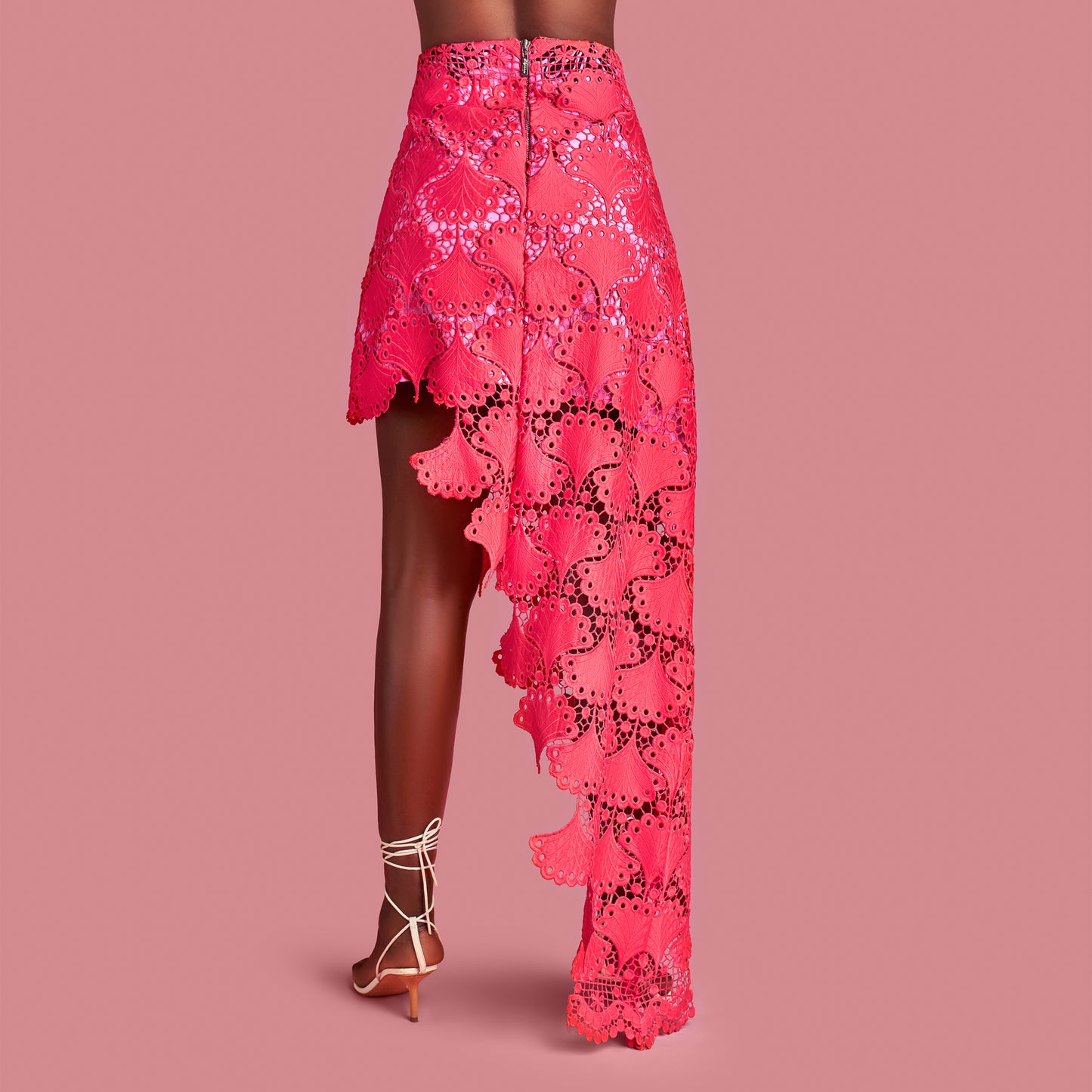 Ita Asymmetrical Lace Skirt