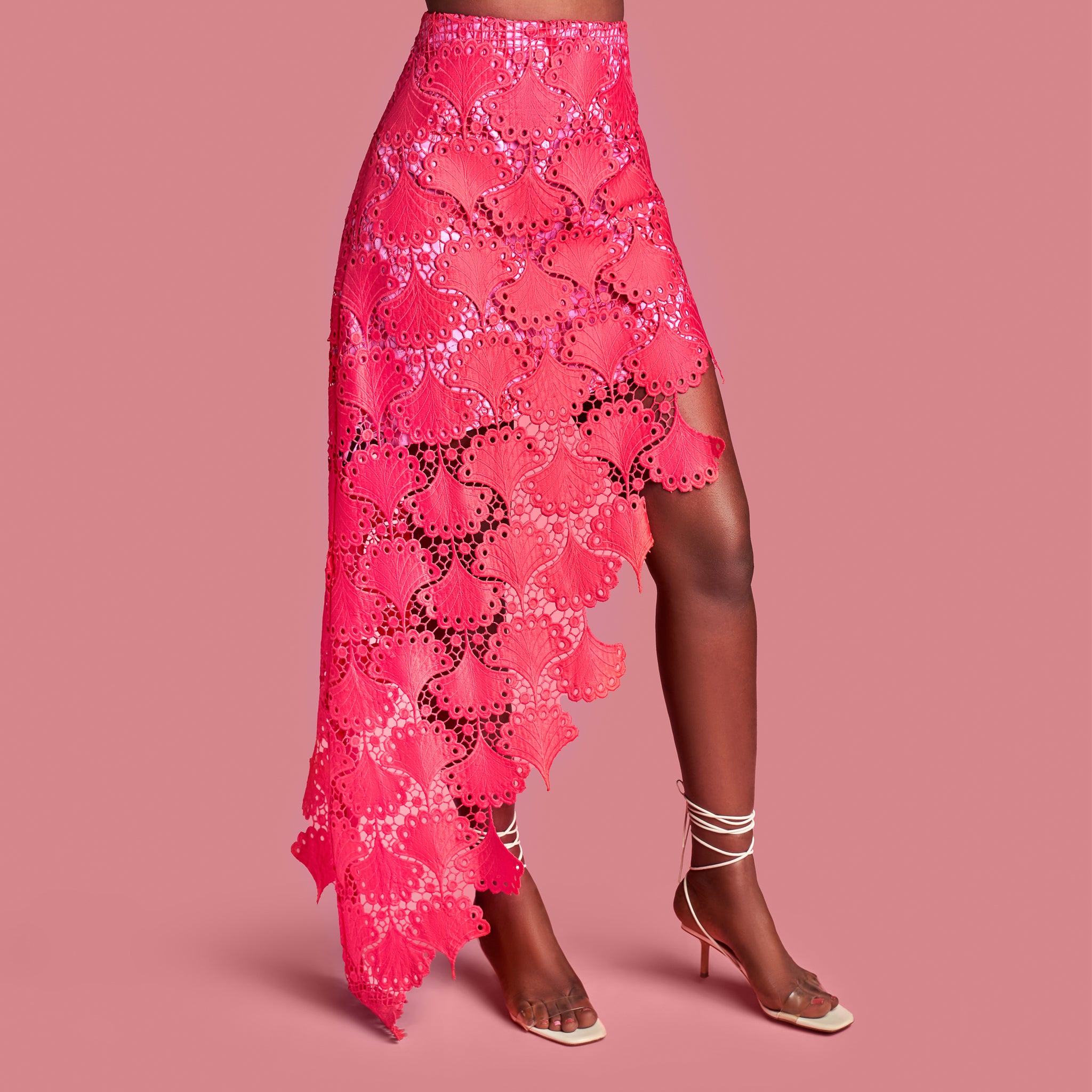 Ita Asymmetrical Lace Skirt – MÈSAN