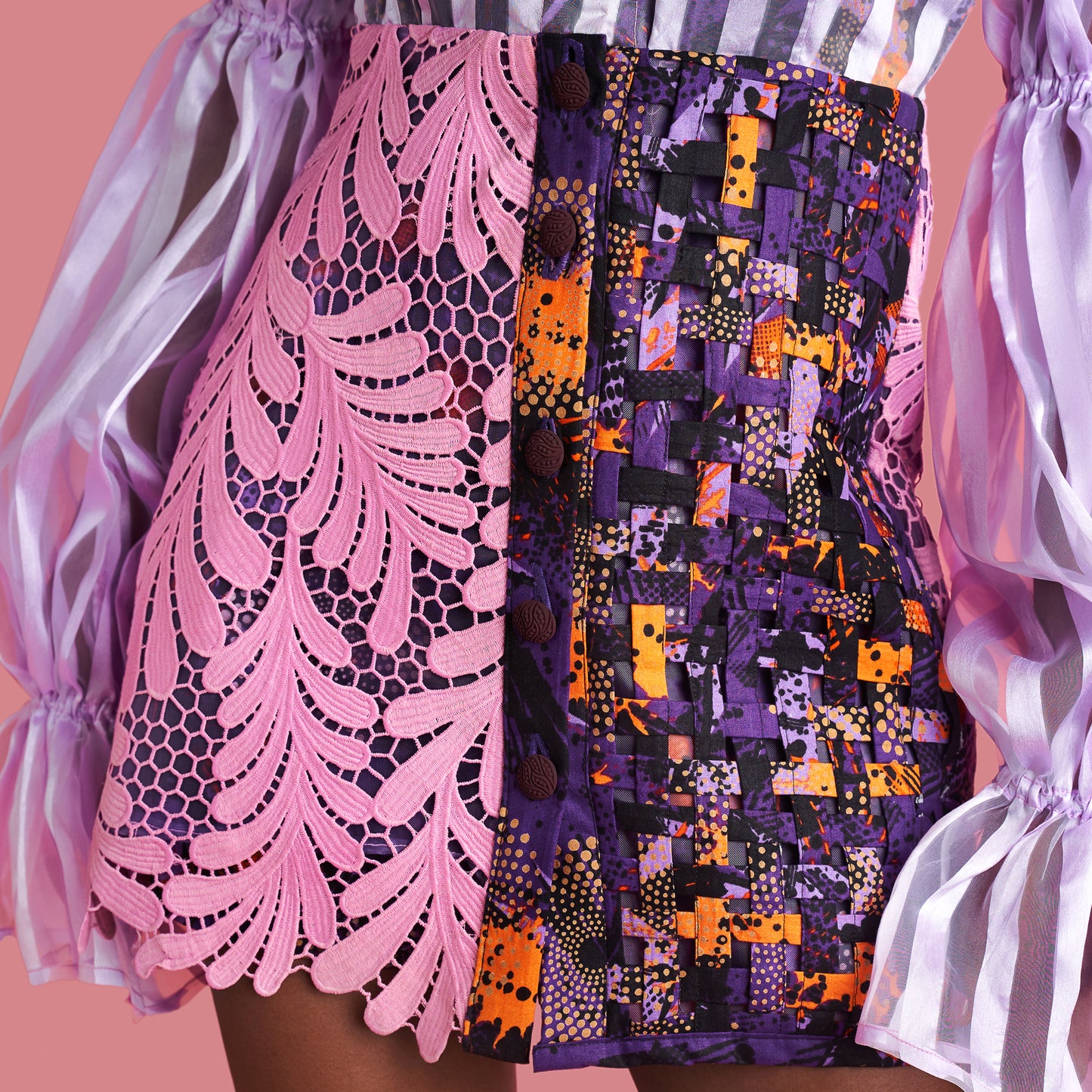 Whimsical Long Sleeve Purple Dress