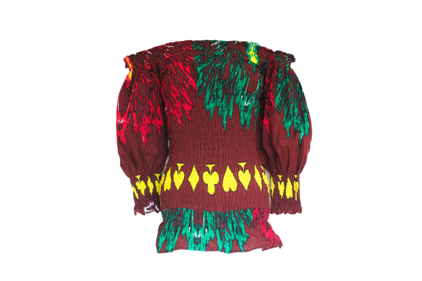 Brown Splash Paint Mini Cotton Dress