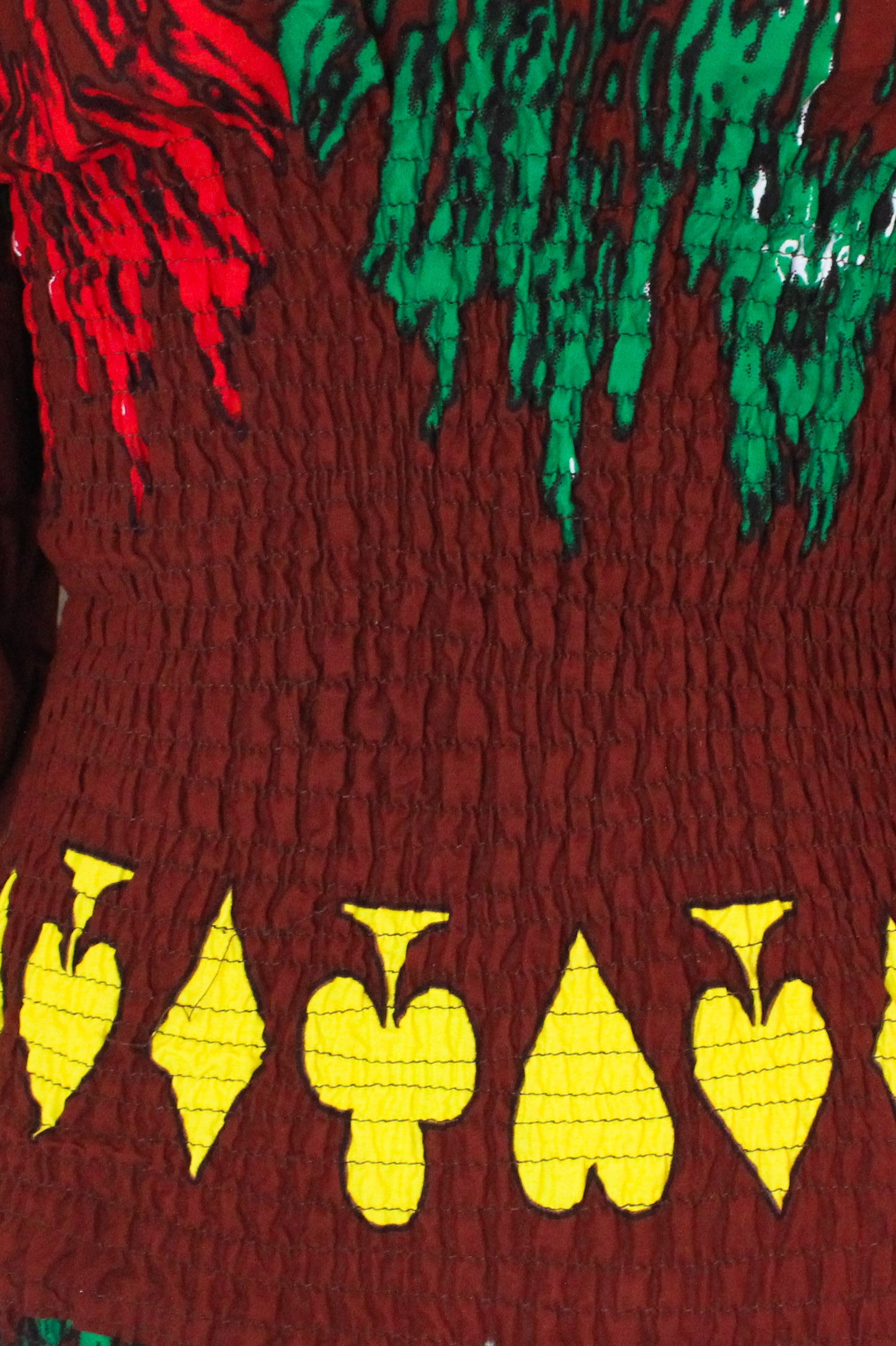 Brown Splash Paint Mini Cotton Dress