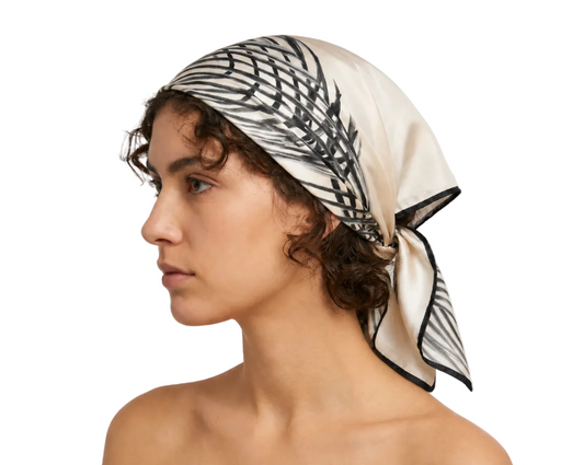 Mèsan Heartbeat Mulberry Silk Scarf