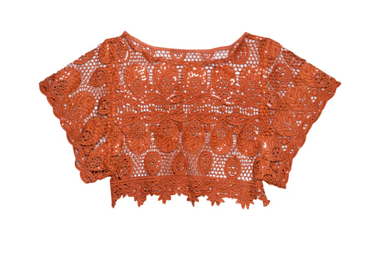 Copper Lace Top