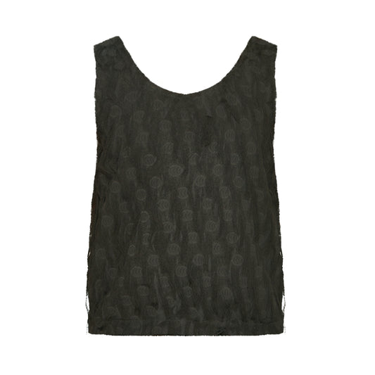 Fringed Black Tank